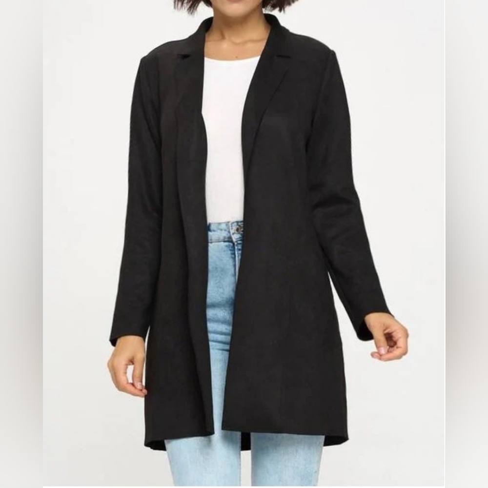 Women's Black Longline Jacket